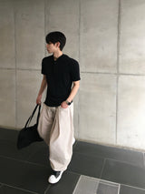 ゴーデ ヘンリーネック フーデッド ショートスリーブ Tシャツ 5カラー