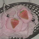 Pink Strawberry Airpod Case