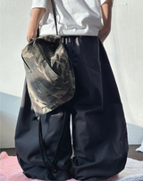 HIGH QUALITY💛ストリングフロントカーゴパラシュートリベットコットンパンツ - 4 COLORS