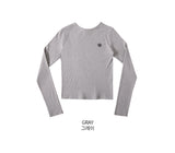 STITCH ROUND LONG SLEEVE T-SHIRT