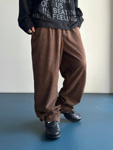 Twill Basic Golden Wide Pants 7C