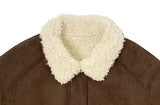 [Fur Lining] Rat Wool Suede Mustang Jumper