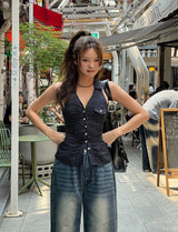 [Planned Product] ティルウォッシュドワイドストレートデニムパンツ
