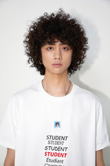 ソロナクールタッチアイススキンテクノロジースチューデントプリントルーズショートスリーブTシャツ