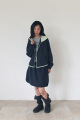 OVERSIZED HOODIE JUMPER (NAVY)