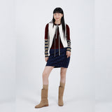 French Terry Hot Piece Skirt (Navy)
