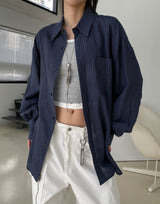 EZ Summer Stripe Overfit Shirt