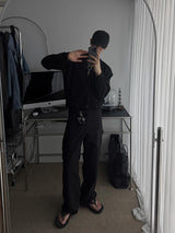 ASCLO All Fade Zip Carpenter Pants (2color)
