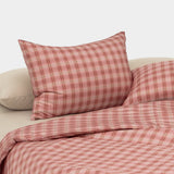 Dust-Free Vintage Check Pillowcase
