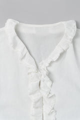 Moi ruffle blouse_ivory