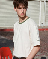 26SS★ チョーカーピグメントリンガー半袖Tシャツ