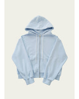 a spring hoodie jacket, baby blue
