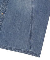 DENIM STUD HALF SHIRT