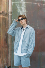 PIPING BLOUSON SET - OUTER (SKY BLUE)
