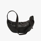Split Half Moon Messenger Bag_Dark brown