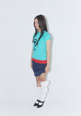 Lye Lye シンボルプリンティングTシャツ - ミント