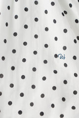 Ribbon tie blouse_dot