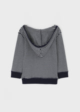 [MADE] Zeppel Striped V-Neck Hoodie Sleeveless