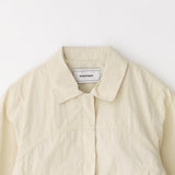 Hidden zipper light jacket Cream