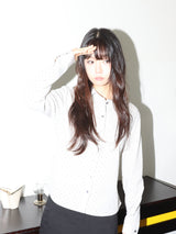 ピンドットシャツ (GREY)