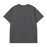 Seiie Tennis Applique T-shirts Over Fit Charcoal