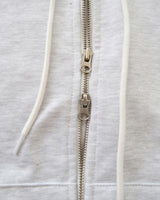 a spring hoodie jacket, melange white