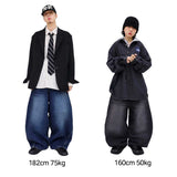 リアルビッグバルーンスナップデニムパンツ