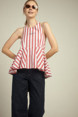 EVIE Velano HALTER TOP RED