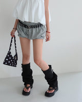 Layered Belt SET Balloon Pumpkin Shorts