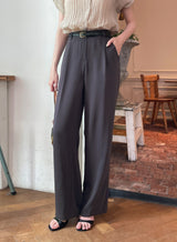 Flynn Summer Cool Pintuck Wide Slacks