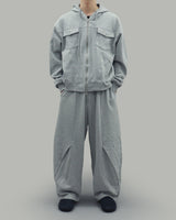 Dust Pocket Hooded Zip-Up (Gray)