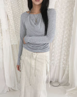 Drape halter T