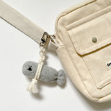GoodLuck fish Bichon Keyring