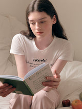 ベーシックレタリングTシャツ ホワイト