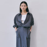 Classic Zip-up Blouson Jacket_Gray