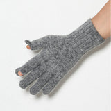 Cashmere Blend Touch Gloves_Grey