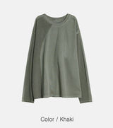 No.1375 LワッフルピグメントTシャツ (4color)