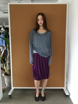 シナモンサマーVネックニット (6color)