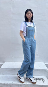 EMBROIDERY OVERALL DENIM PANTS code 25011