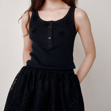 ビーズリップ ノースリーブ (Black)