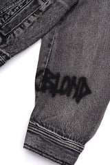 BBD Graffiti Metal Logo Denim Jacket (Vintage Black)