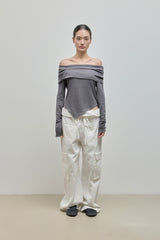 Fold Cargo Pants_Ivory