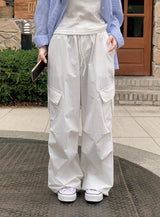 #Ritz Parachute Nylon String Cargo Pants (5color)