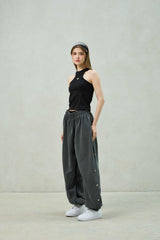 POPPY SLEEVELESS TOP / BLACK