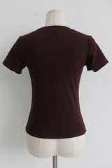 ドット ホース グラフィック スリムTシャツ