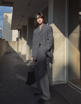 Ovening Stripe Wool Blazer