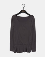 ソロングフリルレイヤードスリーブレスTシャツセット