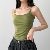 Slim Plain Color Sleeveless String Sleeveless (7 colors)