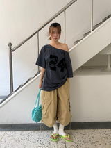 コットン バンディング バミューダパンツ