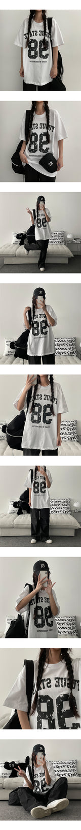 Base 98 オーバーサイズ フィット 半袖 T シャツ